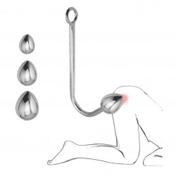 replaceable stainless steel anal hook bdsm sex toy