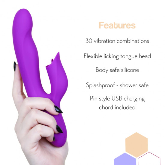 risque - g spot vibrator with the clit licker risque - g spot vibrator with the clit licker