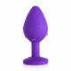 pink gem purple silicone butt plug