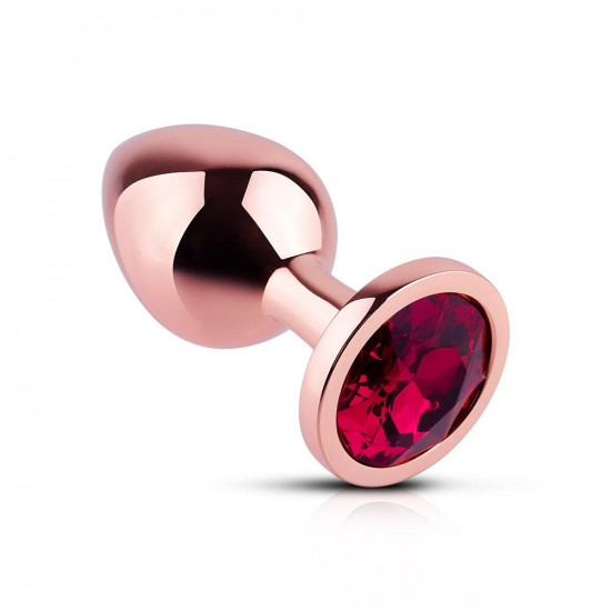 red gem rose gold metal butt plug red gem rose gold metal butt plug