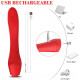 rose red heating clitoris g spot vibrator for women