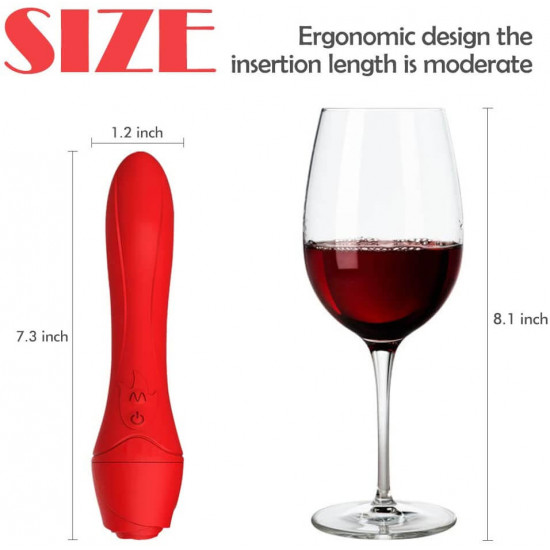 rose red heating clitoris g spot vibrator for women