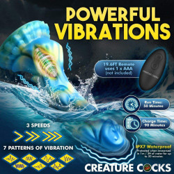 8.3 inch sea stallion vibrating fantasy dildo with remote