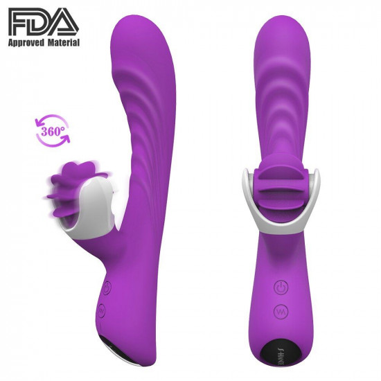 s-hande s076 tongue licking vibrating revolving vibrator sex toy