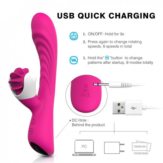 s-hande s076 tongue licking vibrating revolving vibrator sex toy s-hande s076 tongue licking vibrating revolving vibrator sex toy