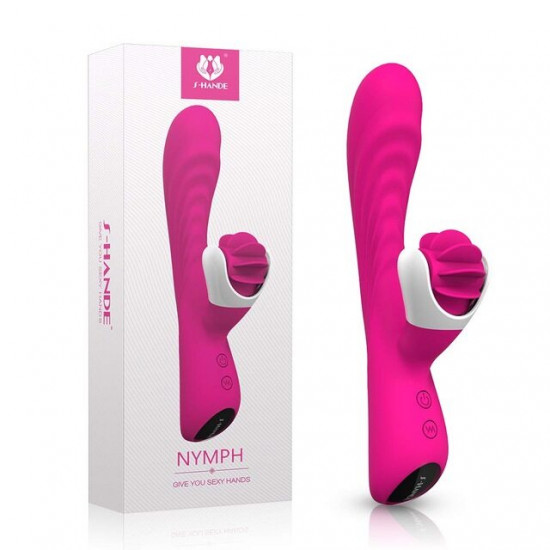 s-hande s076 tongue licking vibrating revolving vibrator sex toy