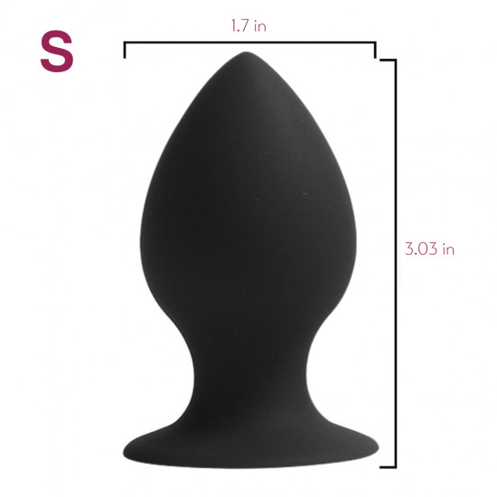 tapered silicone butt plug