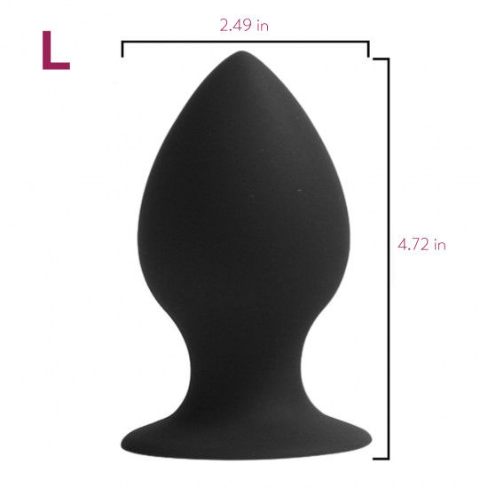 tapered silicone butt plug