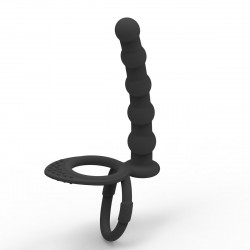 silicone cock ring anal beads couple sex toy - penis delay training vagina prostate massager