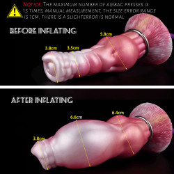 silicone knot fantasy horse inflatable dildo