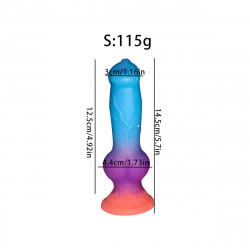 glow in the dark dog knot woman dildo
