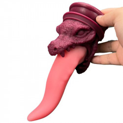 silicone long tongue dragon monster dildo