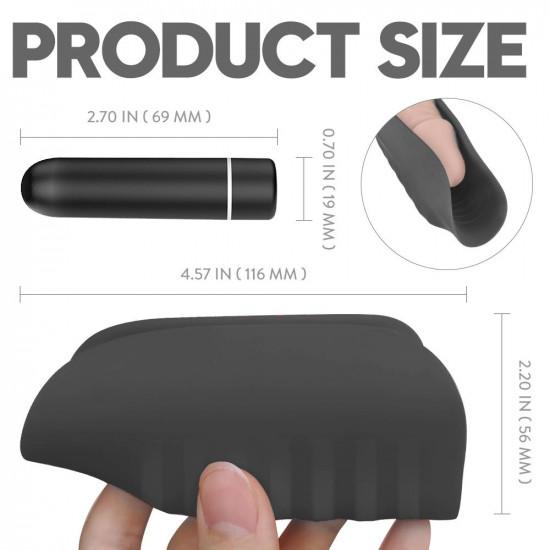 silicone vibrating masturbation sleeve