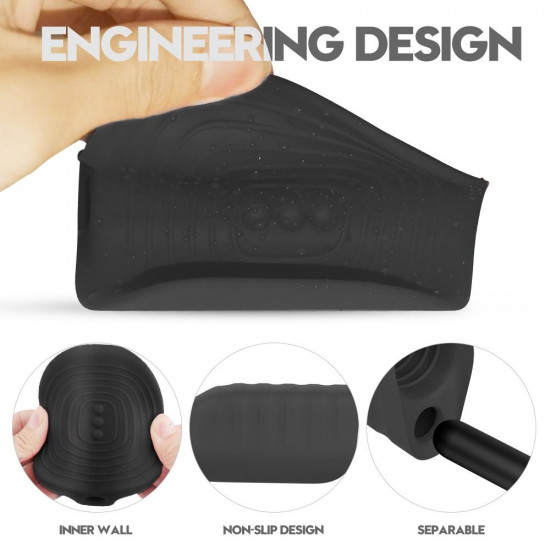 silicone vibrating masturbation sleeve