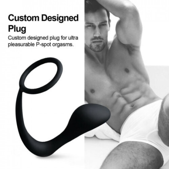 silicone anus expander g-spot massaging butt plug for gay