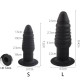 silicone finger thread hollow butt plug for adult