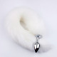 silicone fox tail anal plug jewelry dildo sex toy