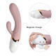 silicone g-spot massage variable frequency av wand vibrator