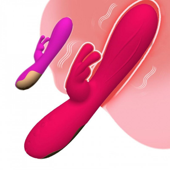 silicone g spot stimulating usb charging rabbit vibrator