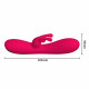 silicone g spot stimulating usb charging rabbit vibrator