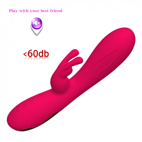 silicone g spot stimulating usb charging rabbit vibrator