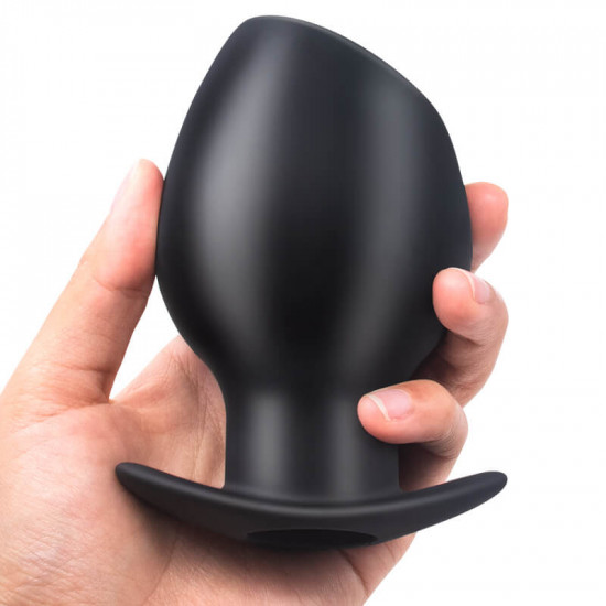 silicone hollow anal plug for gay anus expanding cleaning bdsm toys