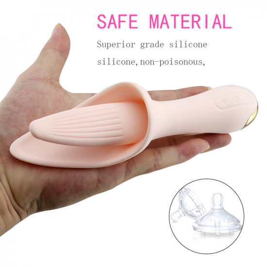 silicone long tongue clit licking vibrator for women