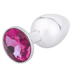 elegant gemmed steel plug