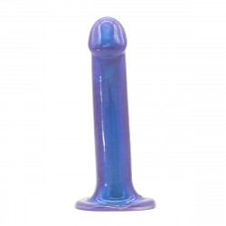 skinny dildo 7 inch blue smooth
