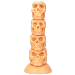 skull huge dildo butt plug - big monster dildos suction cup sex toys