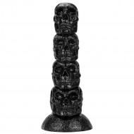 skull huge dildo butt plug - big monster dildos suction cup sex toys