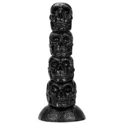 skull huge dildo butt plug - big monster dildos suction cup sex toys