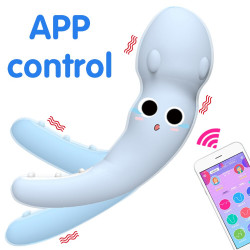 smart app wearable mini flexible squid vibrator