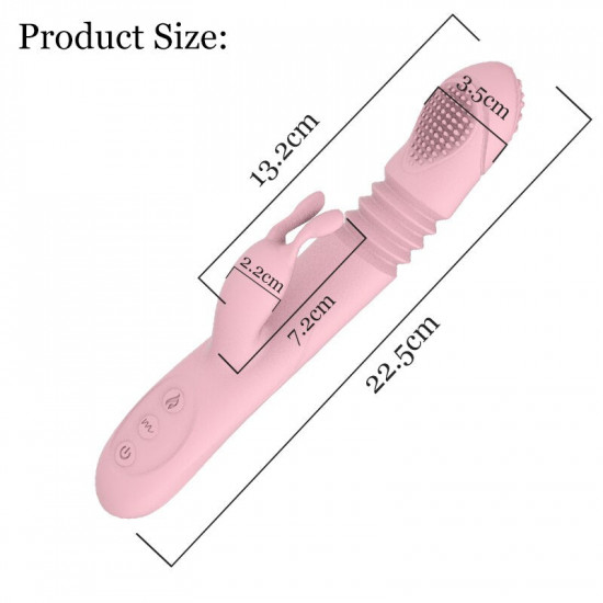 smart heating thrusting rabbit vibrator for adult