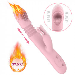 smart heating thrusting rabbit vibrator for adult