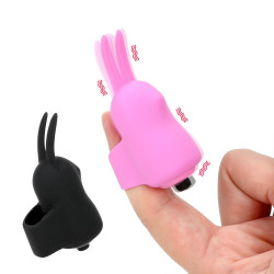 snailage female masturbation cute rabbit finger buckle set vibrator
