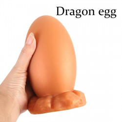 soft silicone anal dildo - realistic dragon egg butt plug dilator adult toys