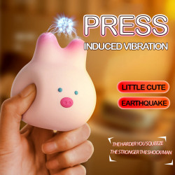 soft vibrator cute pink pig waterproof