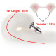 soft cat ears fox tail anal plug with cute cosplay accessories