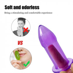 soft silicone 5 size hollow butt plug anal sex toy