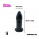 soft silicone 5 size hollow butt plug anal sex toy