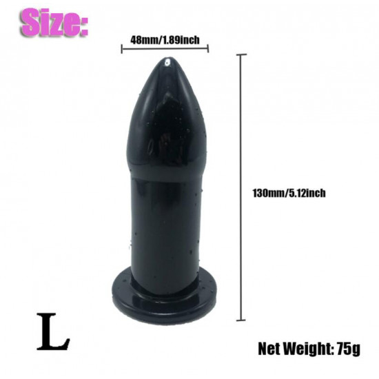 soft silicone 5 size hollow butt plug anal sex toy