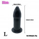 soft silicone 5 size hollow butt plug anal sex toy