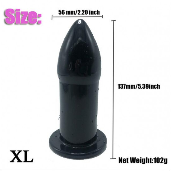 soft silicone 5 size hollow butt plug anal sex toy