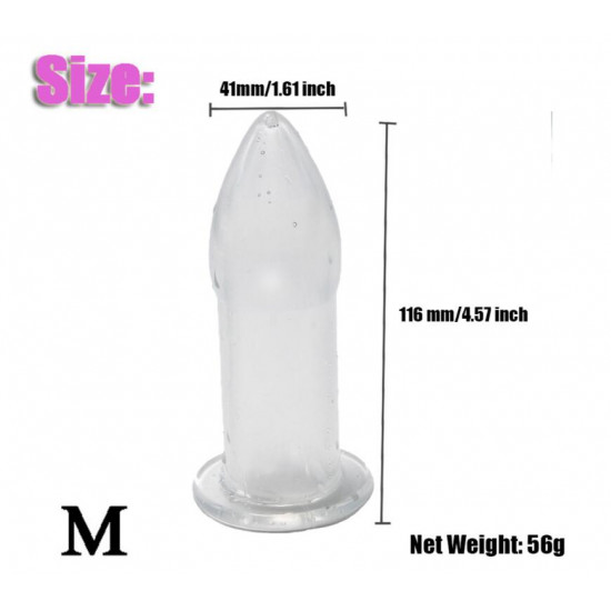 soft silicone 5 size hollow butt plug anal sex toy