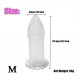 soft silicone 5 size hollow butt plug anal sex toy