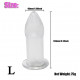 soft silicone 5 size hollow butt plug anal sex toy