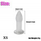 soft silicone 5 size hollow butt plug anal sex toy