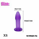 soft silicone 5 size hollow butt plug anal sex toy