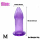 soft silicone 5 size hollow butt plug anal sex toy